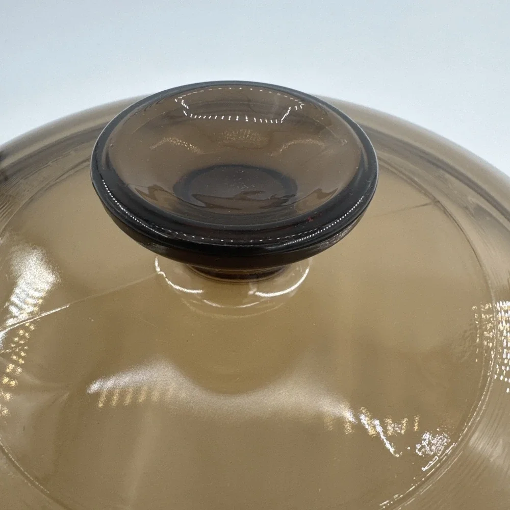 Pyrex‎ Corning Visions Glass Lid Brown Replacement V-2 5-C 7.5